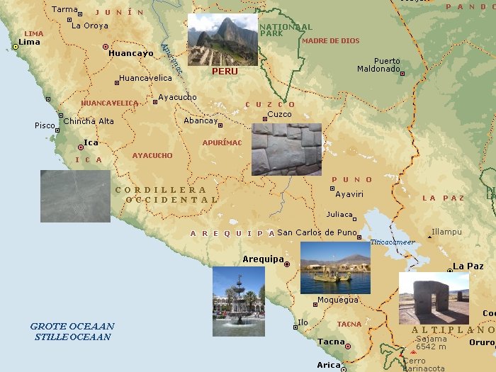 Overzichtskaart van de reis